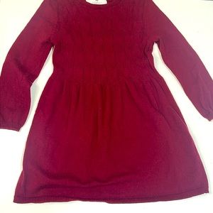 H&M 5T/6 kids red sweater dress.